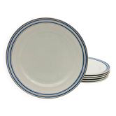 6 Assiettes plates « Faïencerie d’Onnaing »