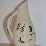 Ceramic pitcher signed Cazalas
