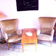 2 ears bergere chairs Scandinavian years 50/60