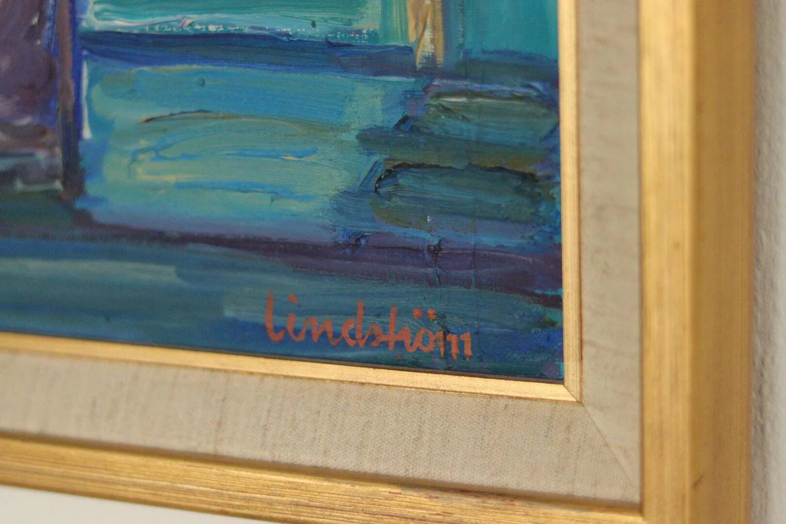 Oil on canvas "Fönster", Knut Lindström 1973