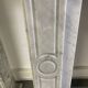 Cheminée de style Louis XVI en marbre blanc carrare xx siècle