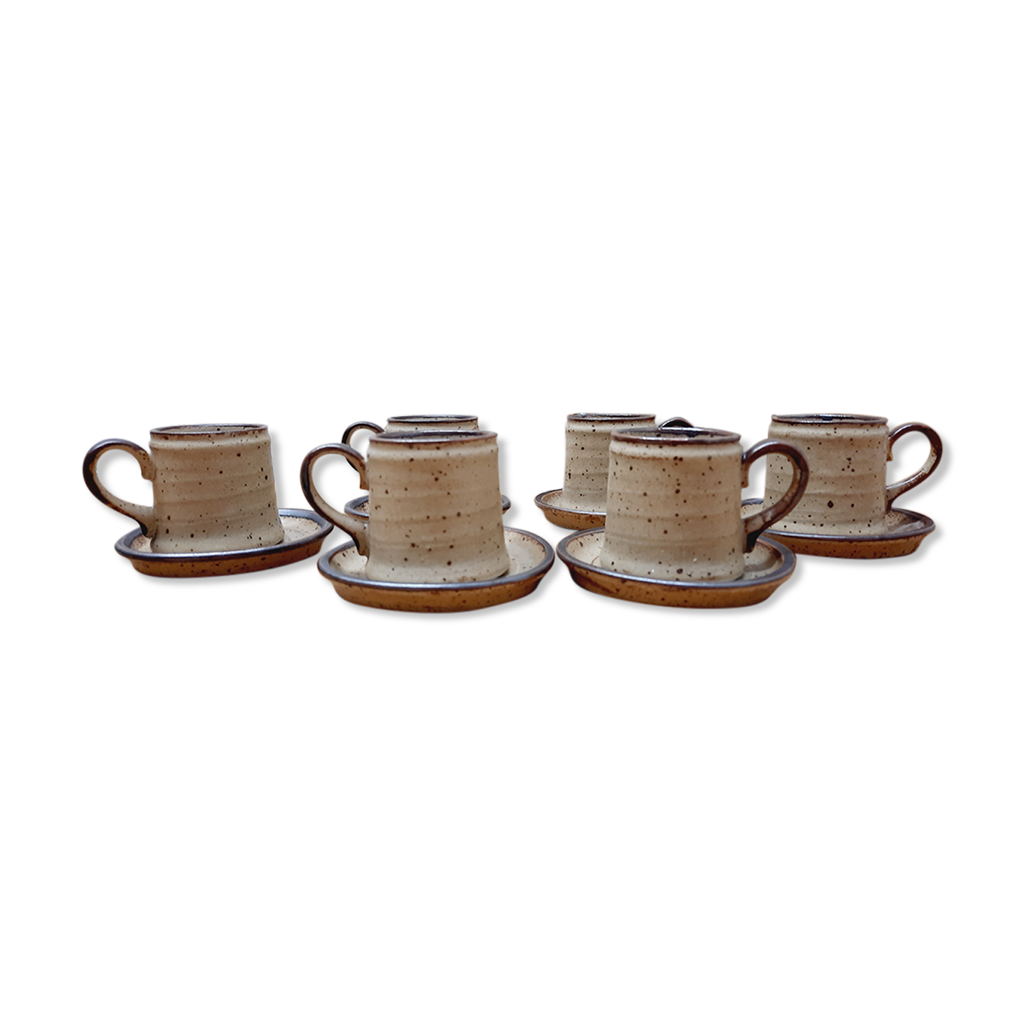 Set 6 cups Espresso sandstone