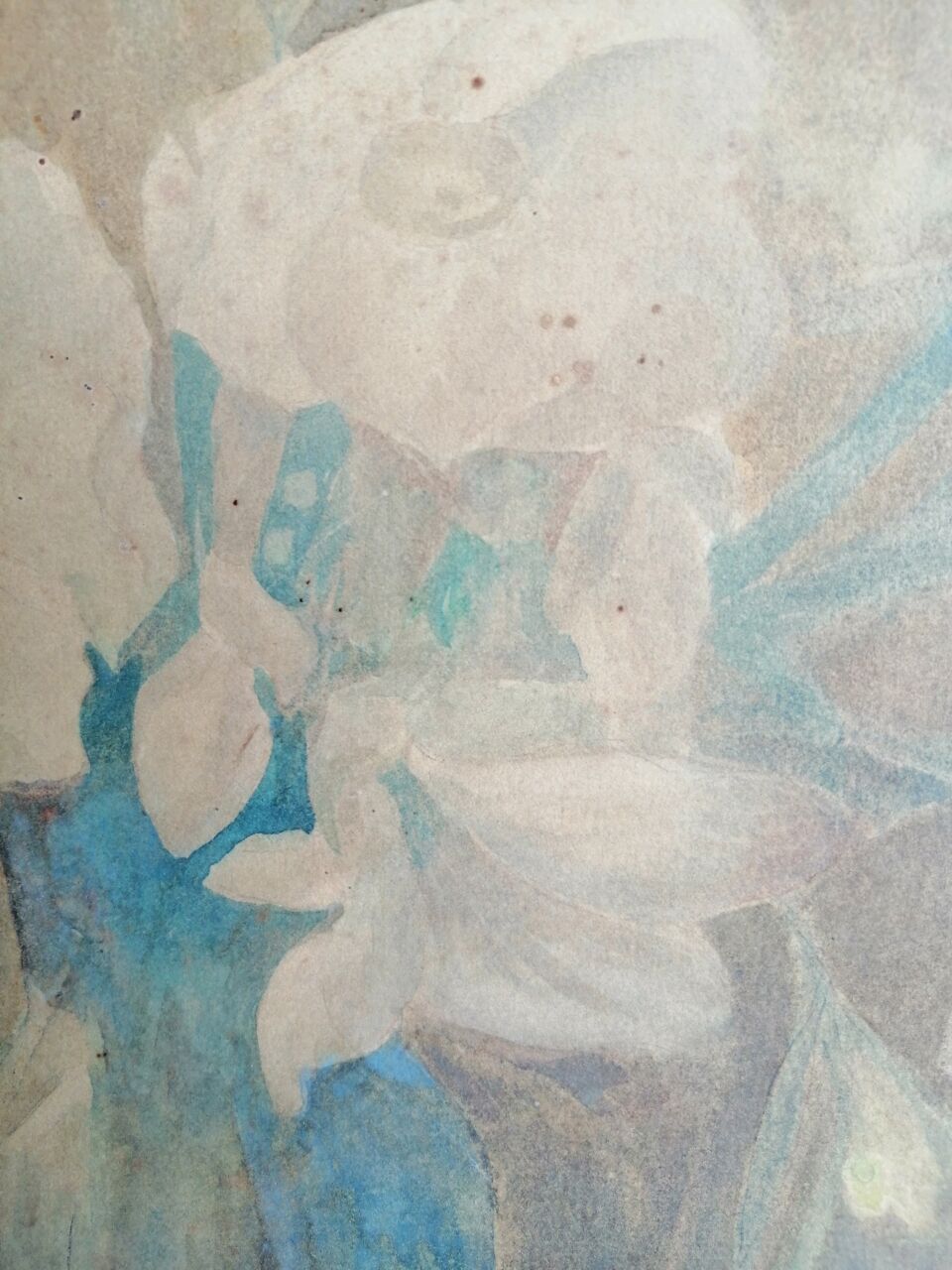 Watercolor still life bouquet of flowers