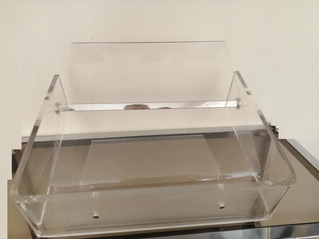 Magazine rack by David Lange for Roche Bobois