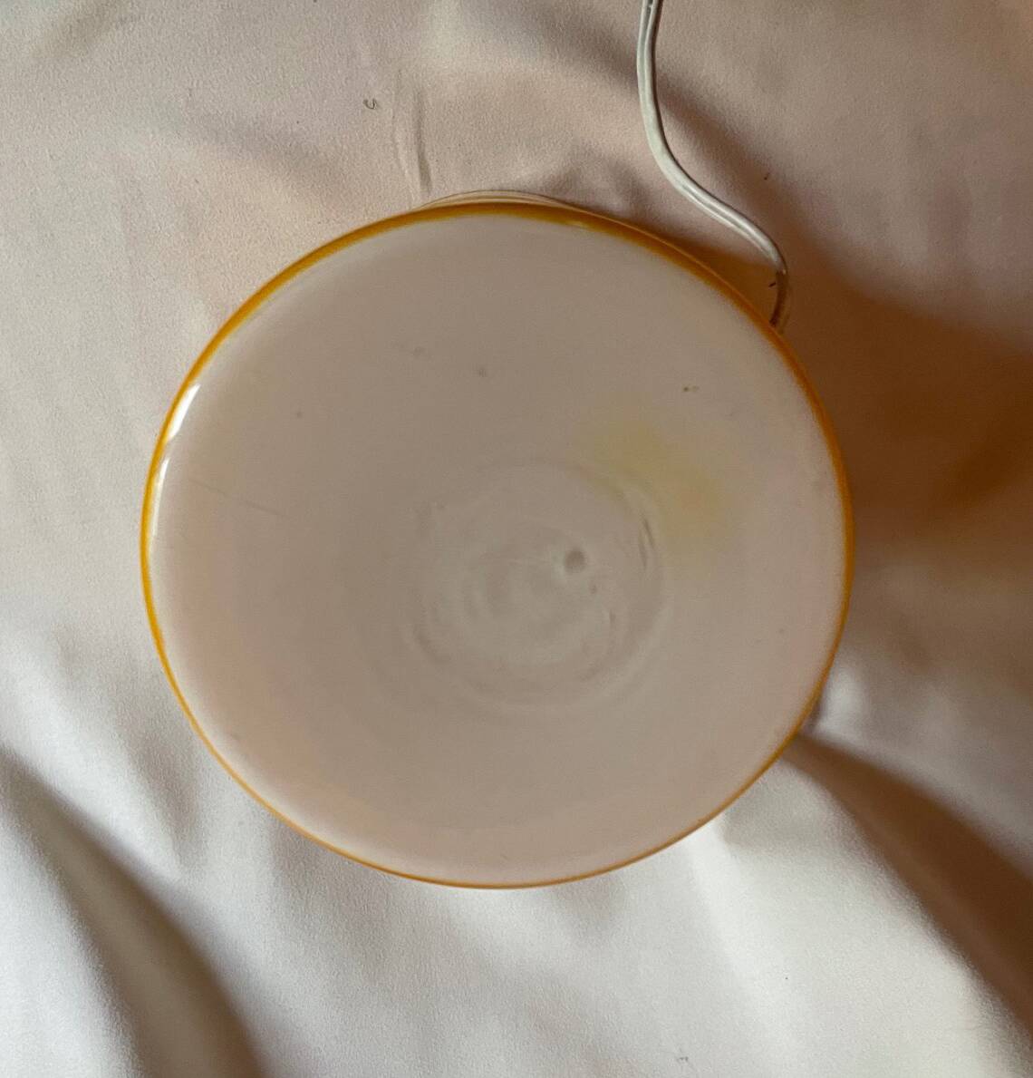 Vintage Lamp • Two-Tone Glass • Space Age • 1980