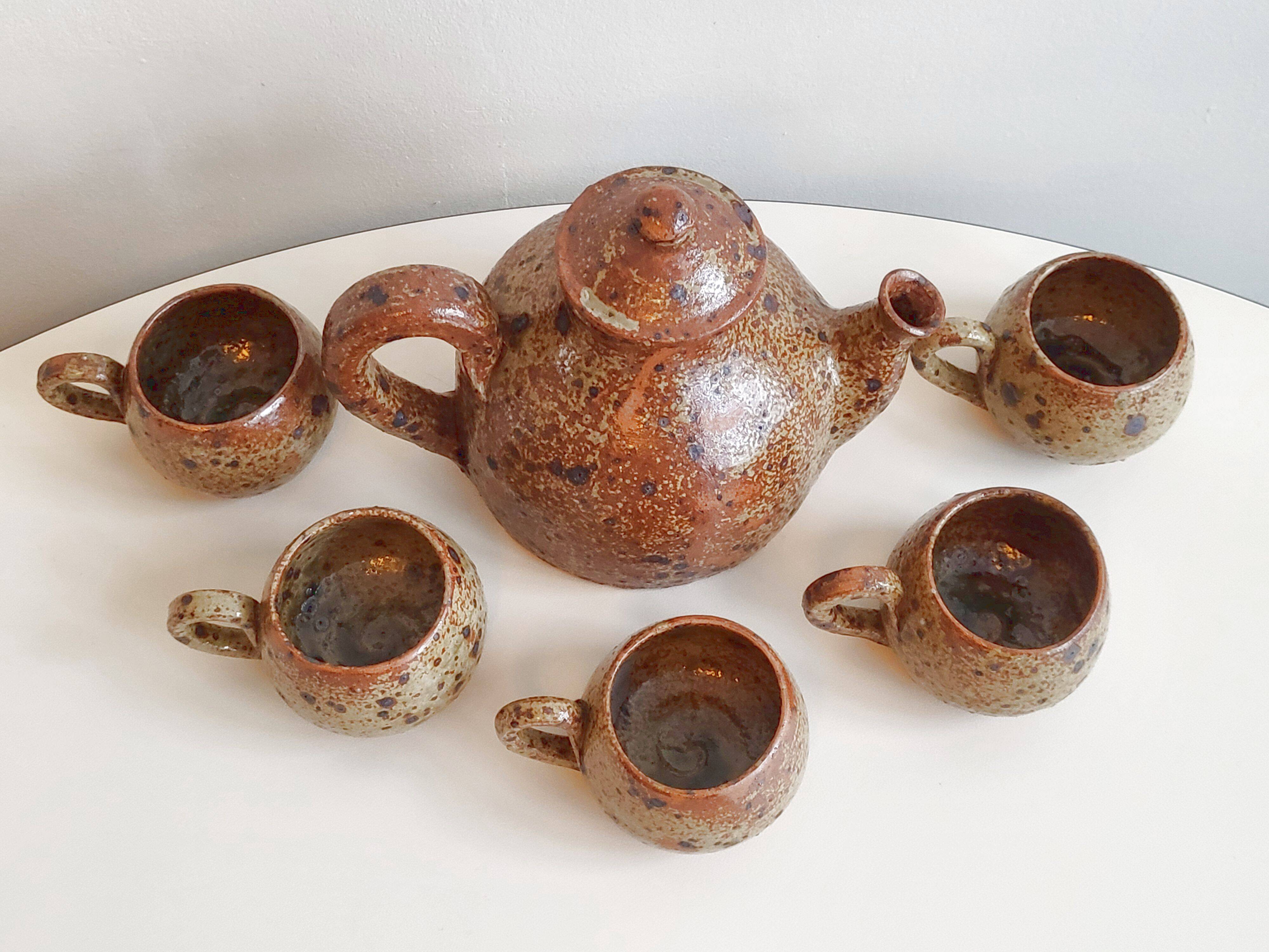 Vintage stoneware coffee service 1970