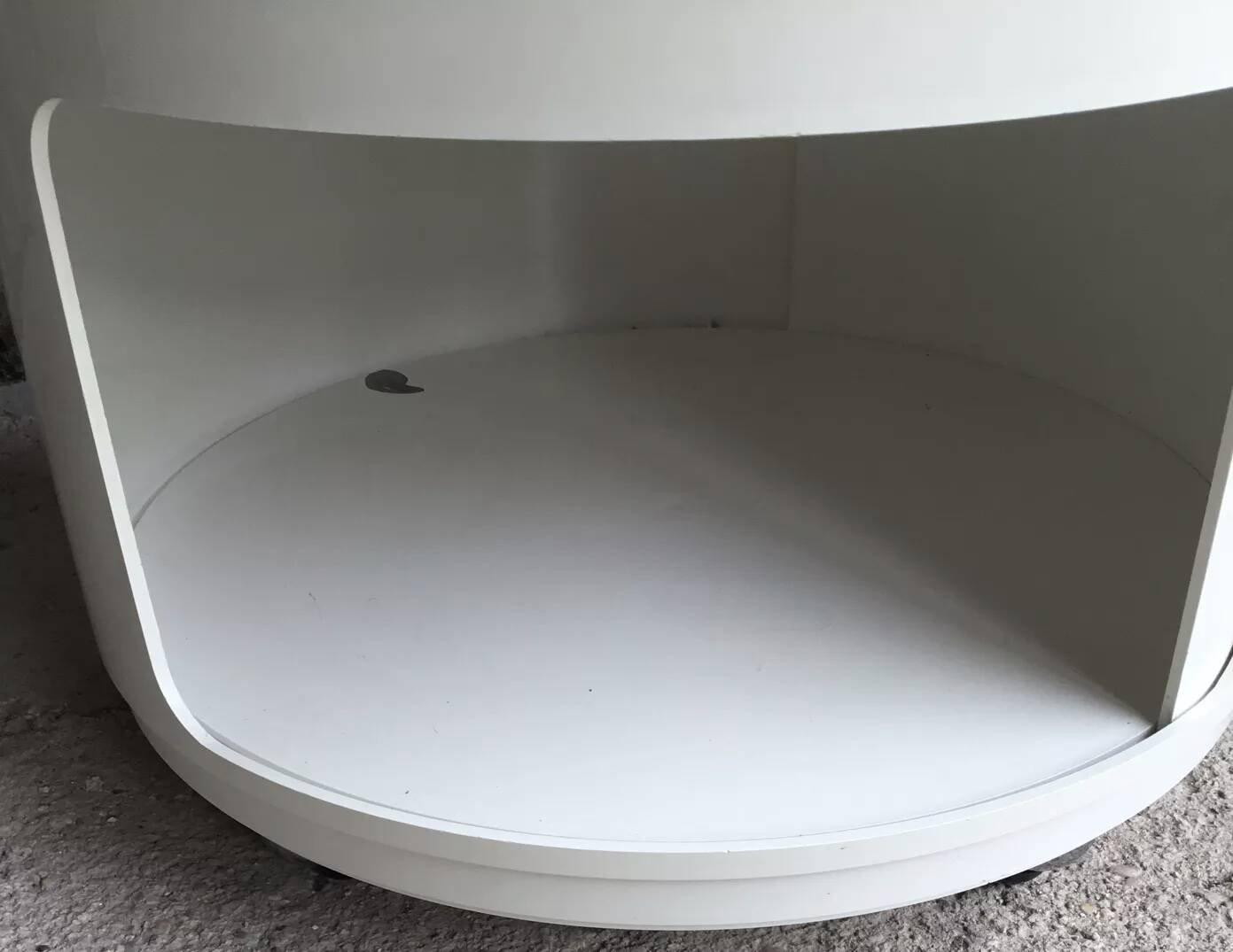 Componibili rolling bedside table by Anna Castelli for Kartell