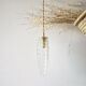 Chiseled glass suspension