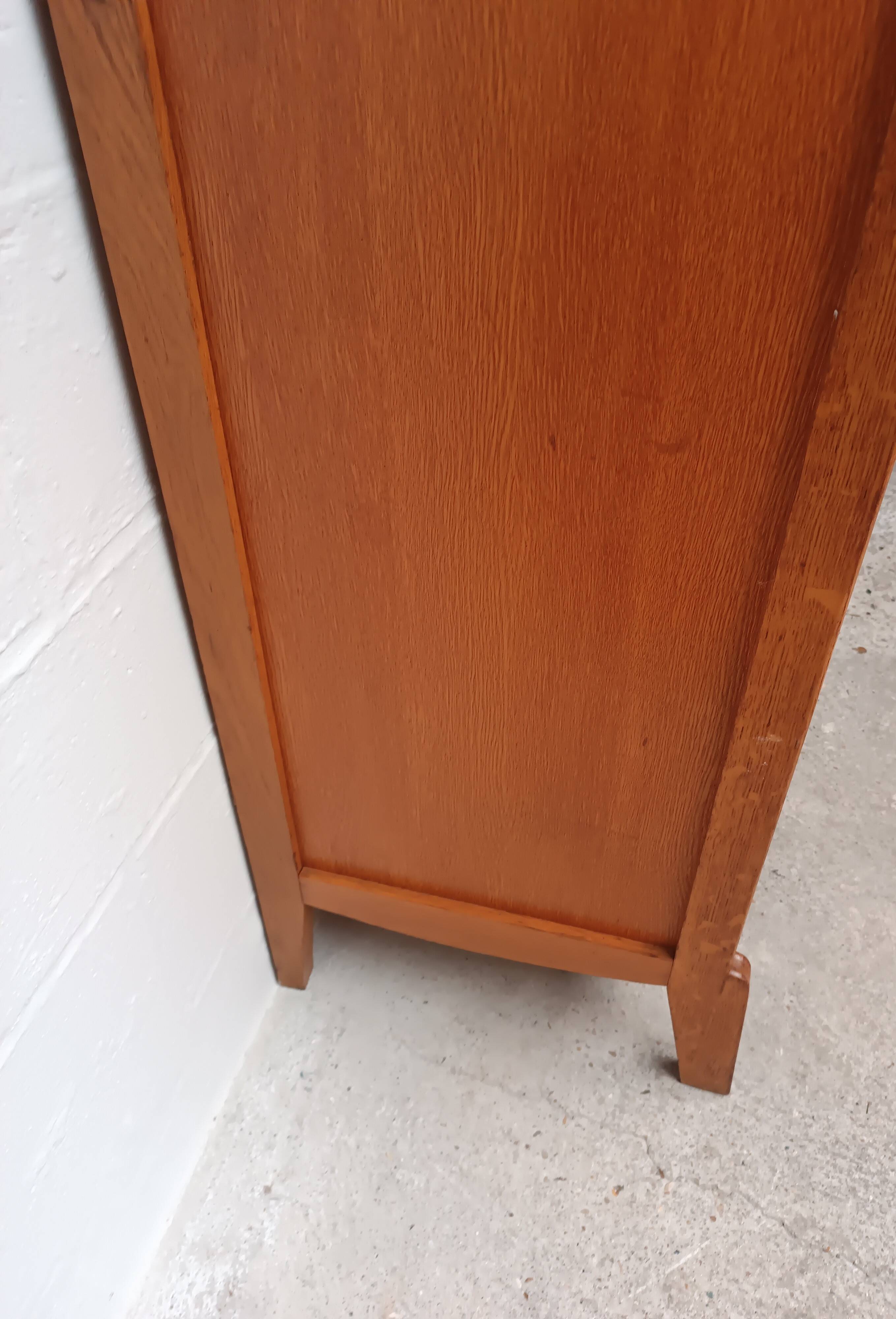 Wing-shaped locker cabinet from the 1950s