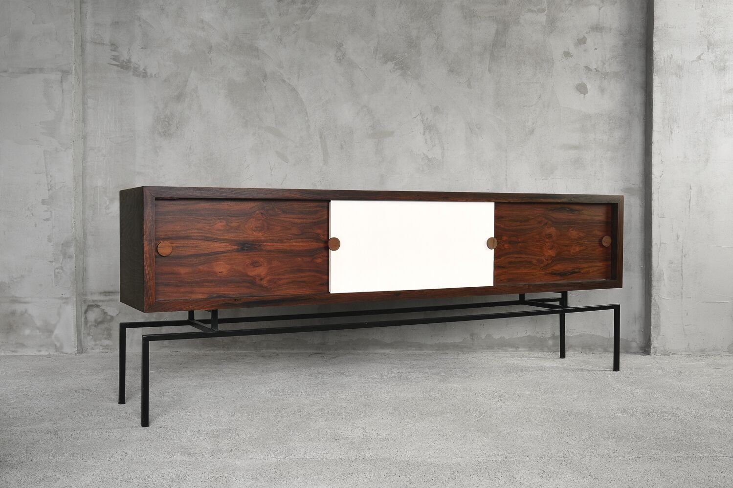 Zoomorphic scandinavian rosewood sideboard, 1960