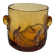 Vase verre ambré