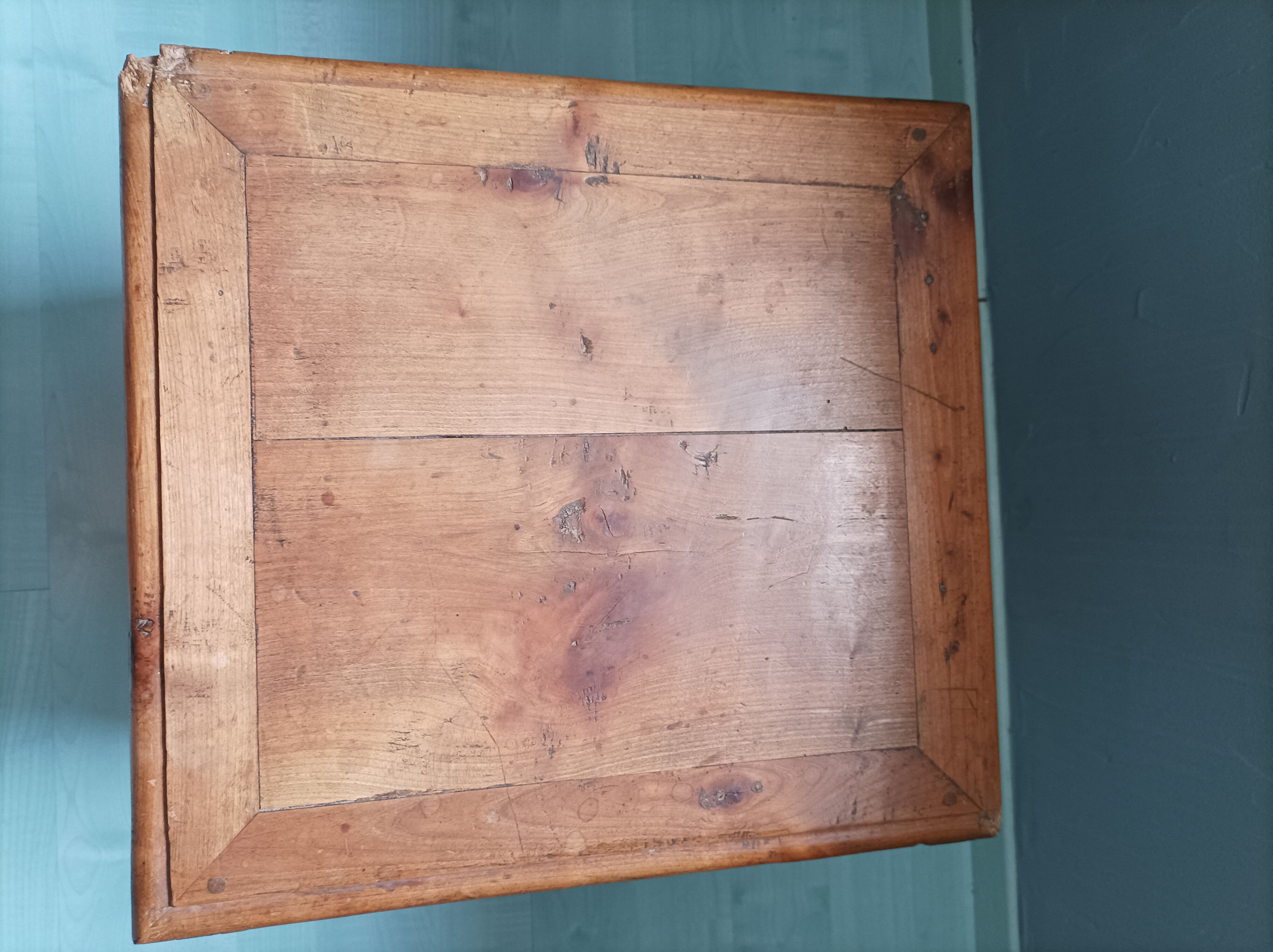 Small solid oak chest