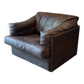 Fauteuil Niels Eilersen en cuir, Danemark années 1960