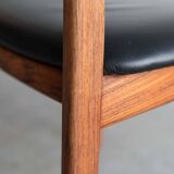 Dining chairs 'model 60' by Hennig Kjaernulf for Bruno Hansen, Denmark 1960