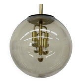 Doria Leuchten globe glass hanging lamp , 1970s