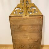 Grand Miroir Doré à Fronton XIXème - Style Louis XVI 64cm X 110cm