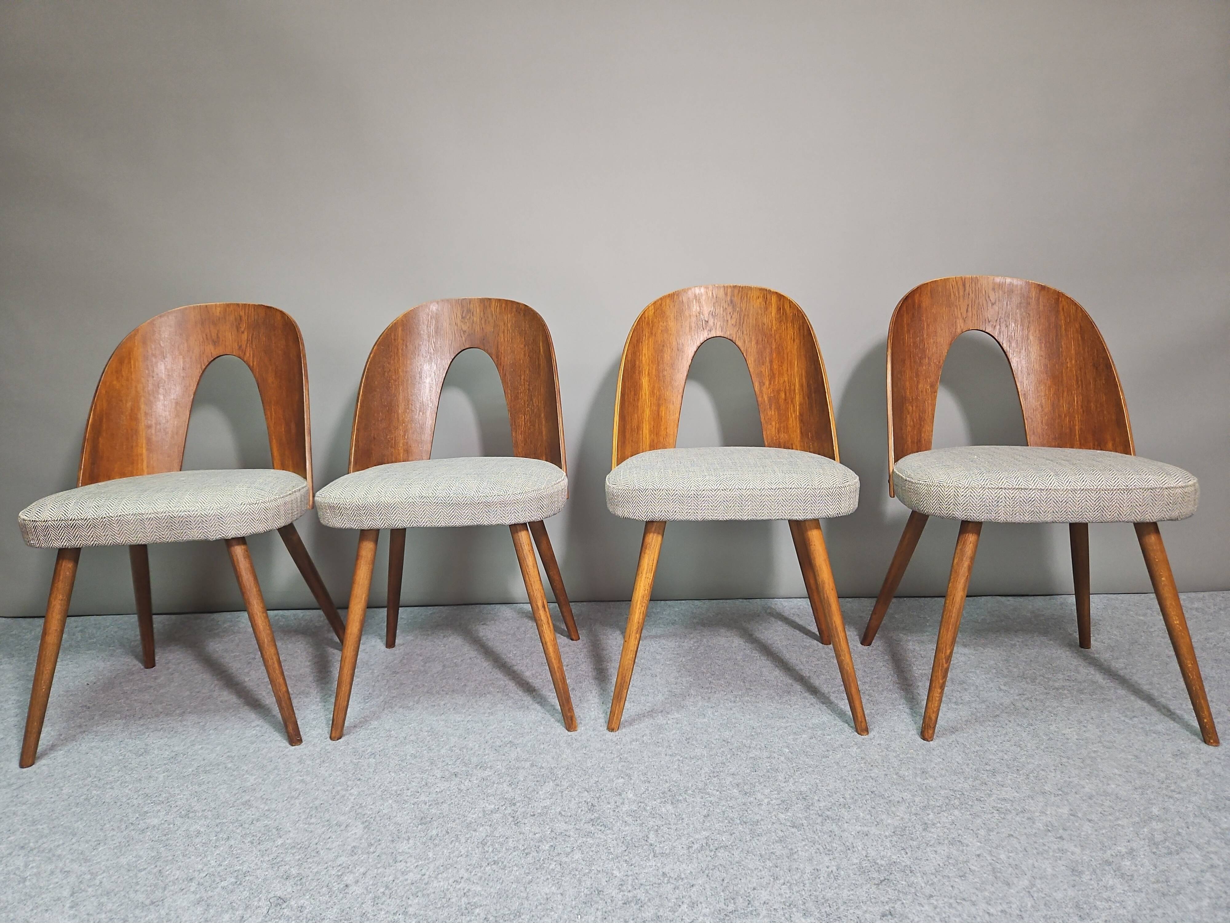 Chairs designed by Antonín Šuman for Tatra Nabytok, Czechoslovakia 1960s.