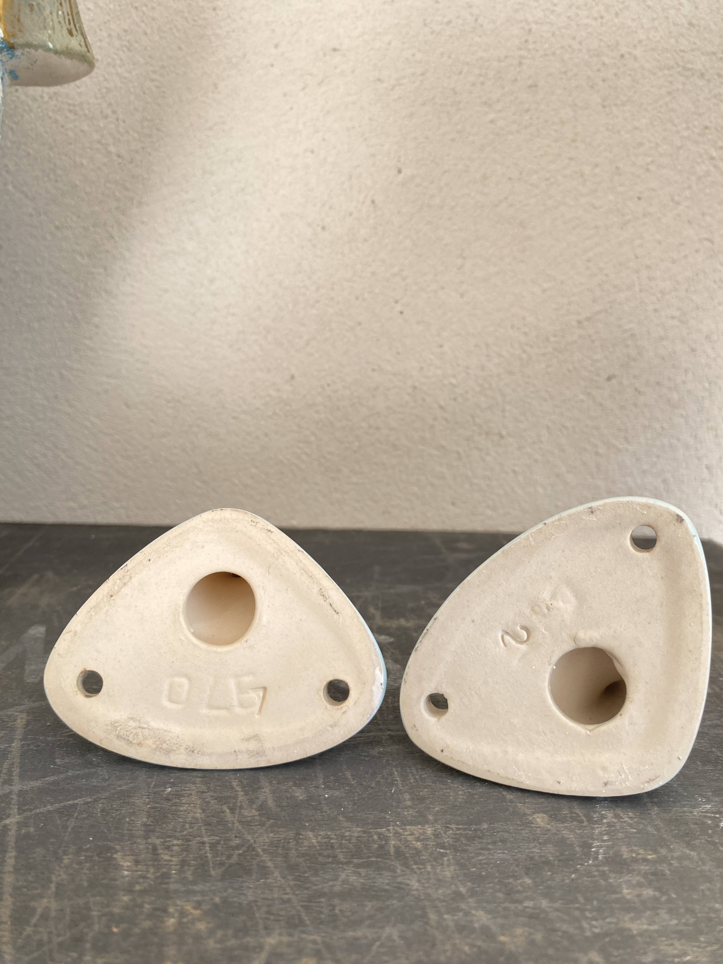 Duo porcelain coat hooks