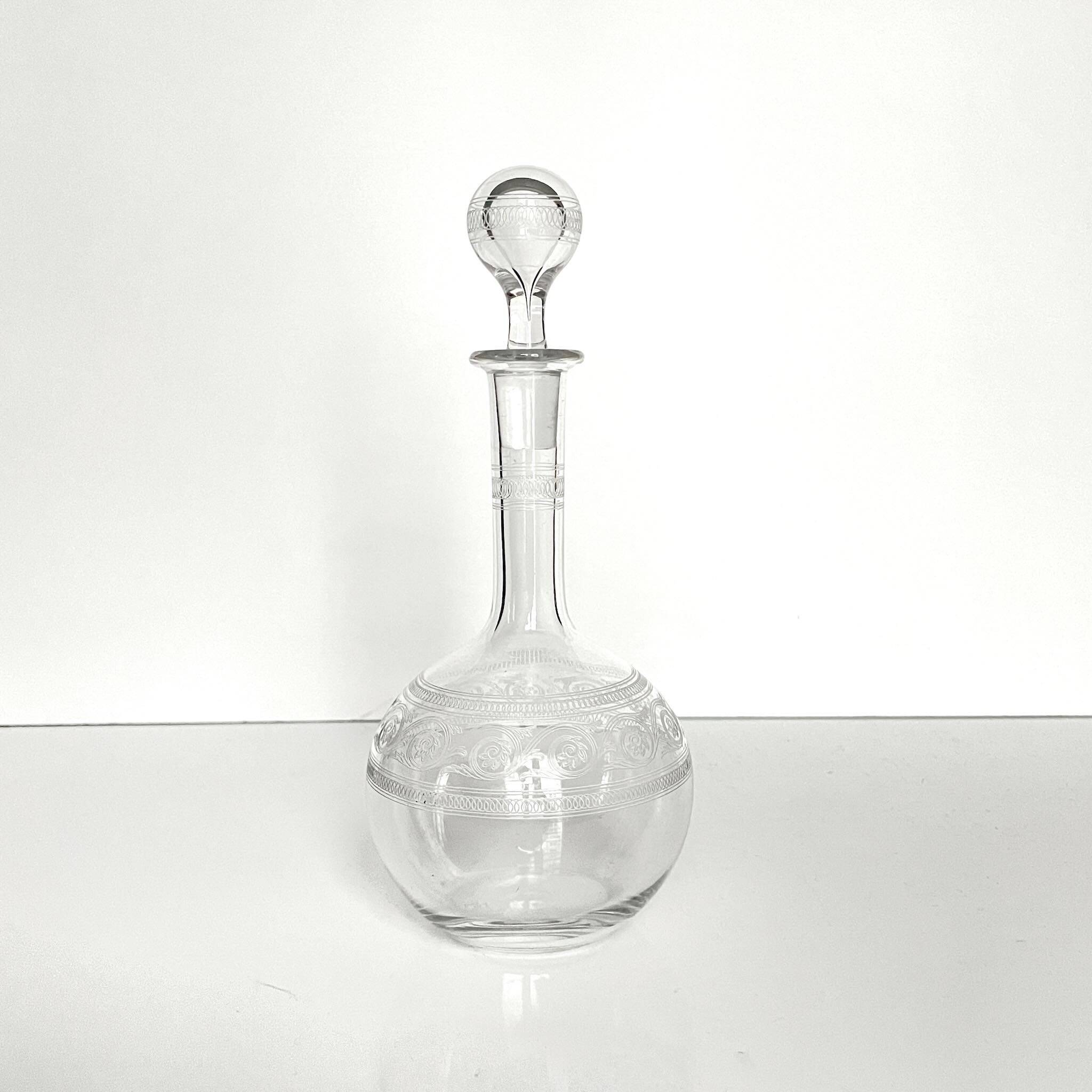 Carafe en cristal Baccarat | Modèle Athénienne | Style Art Nouveau