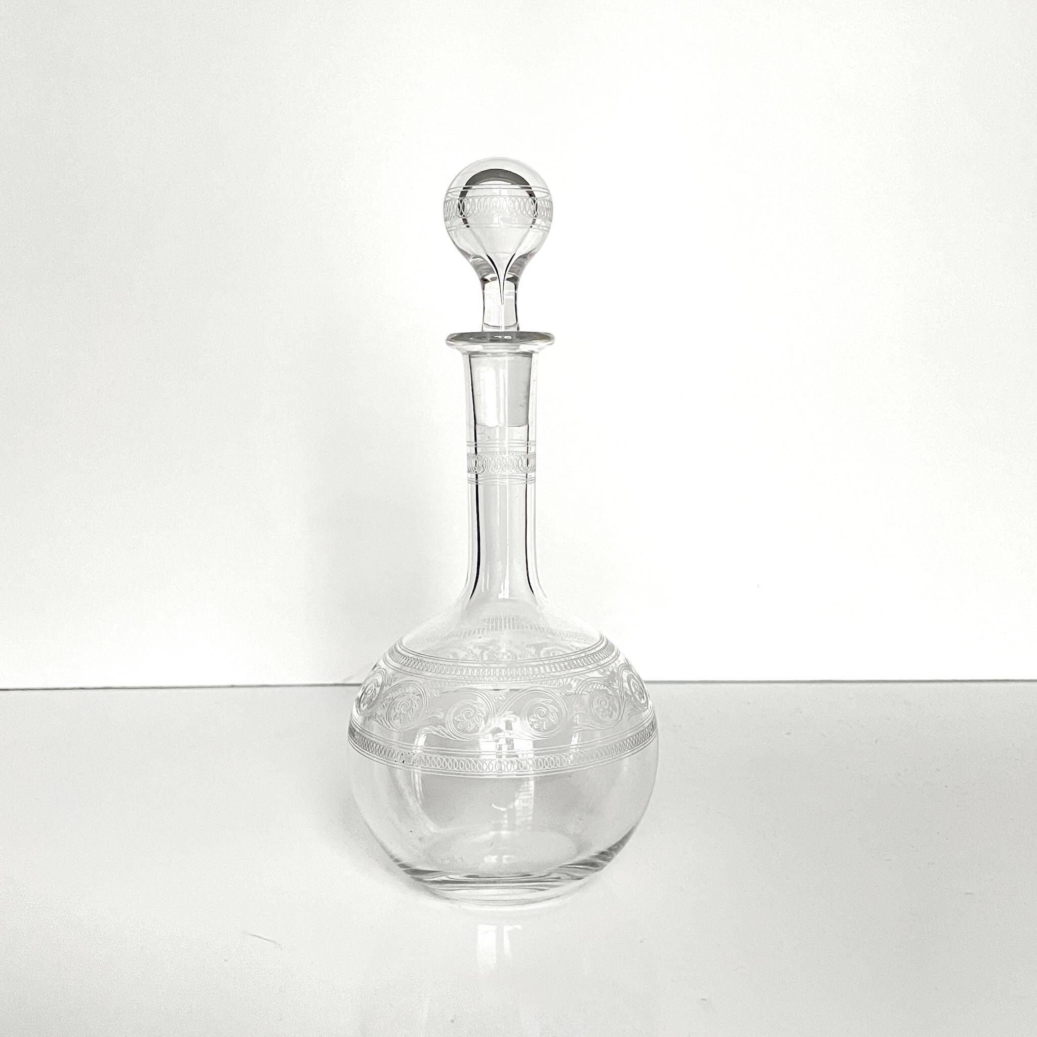 Baccarat crystal decanter | Athenian model | Art Nouveau style