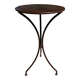 Artisanal wrought iron side table