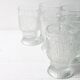 6 verres en verre pressé, Libochovice 1981