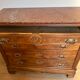 Louis-Philippe walnut commode with marble top