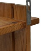 Vintage Wall shelf rack Pinewood wood 70s design