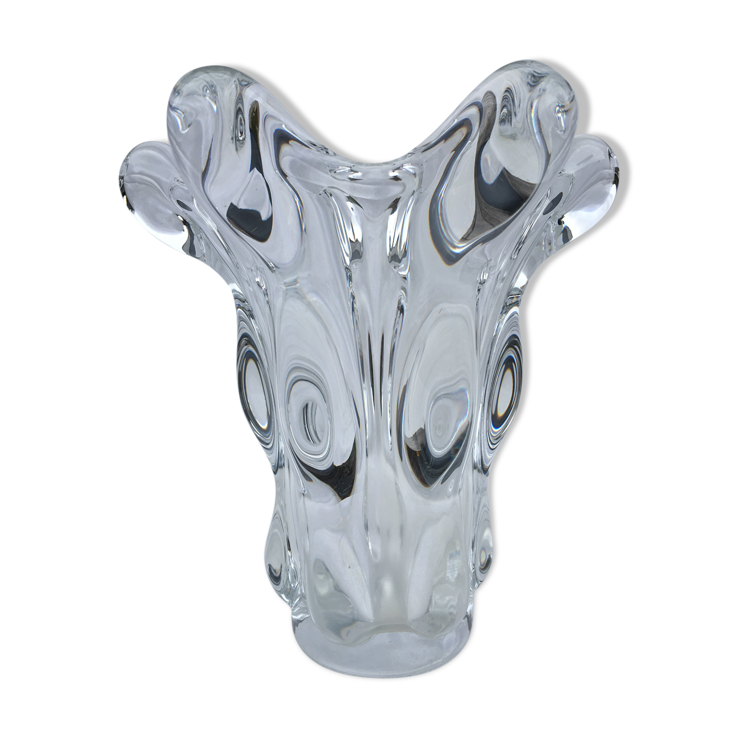 Large vase cascade crystal valves 1950/60 h