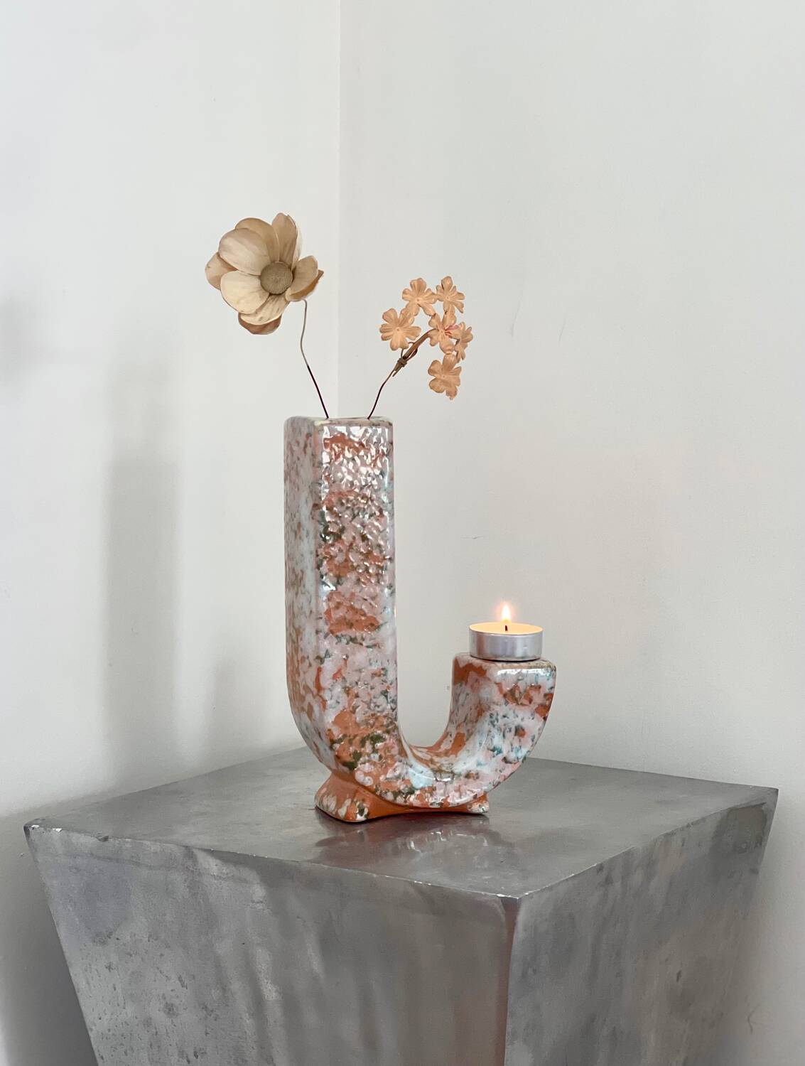 Vase porte bougie 1980/90’s.