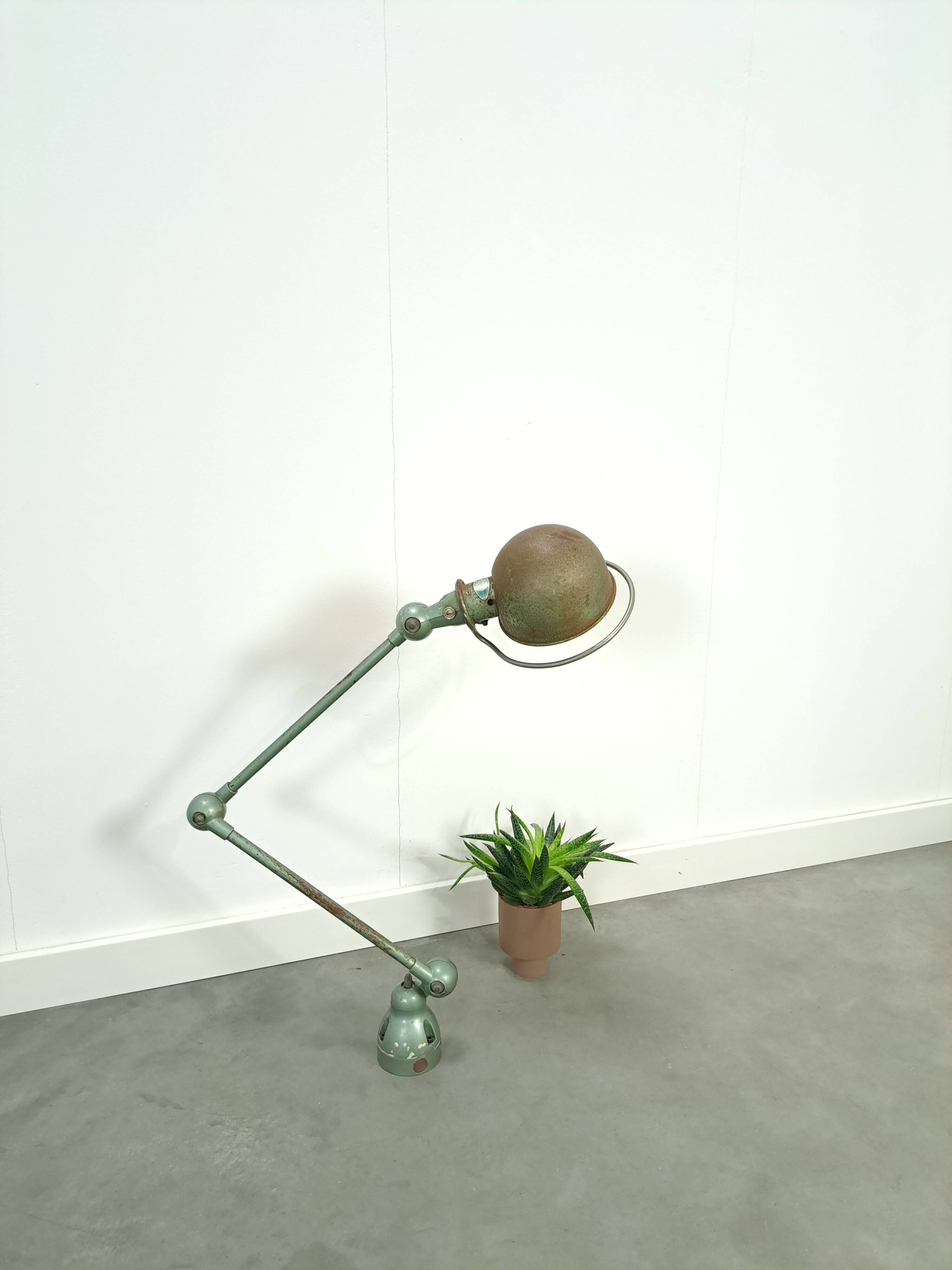 Vintage originele industriële Jielde lamp 2 armen