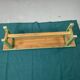 Green wooden bench