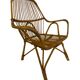 Fauteuil en rotin par Dirk van Sliedregt Rohe Noordwolde 1960 aux Pays-Bas