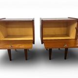 Set of 2 vintage bedside tables / night tables / mini cabinets