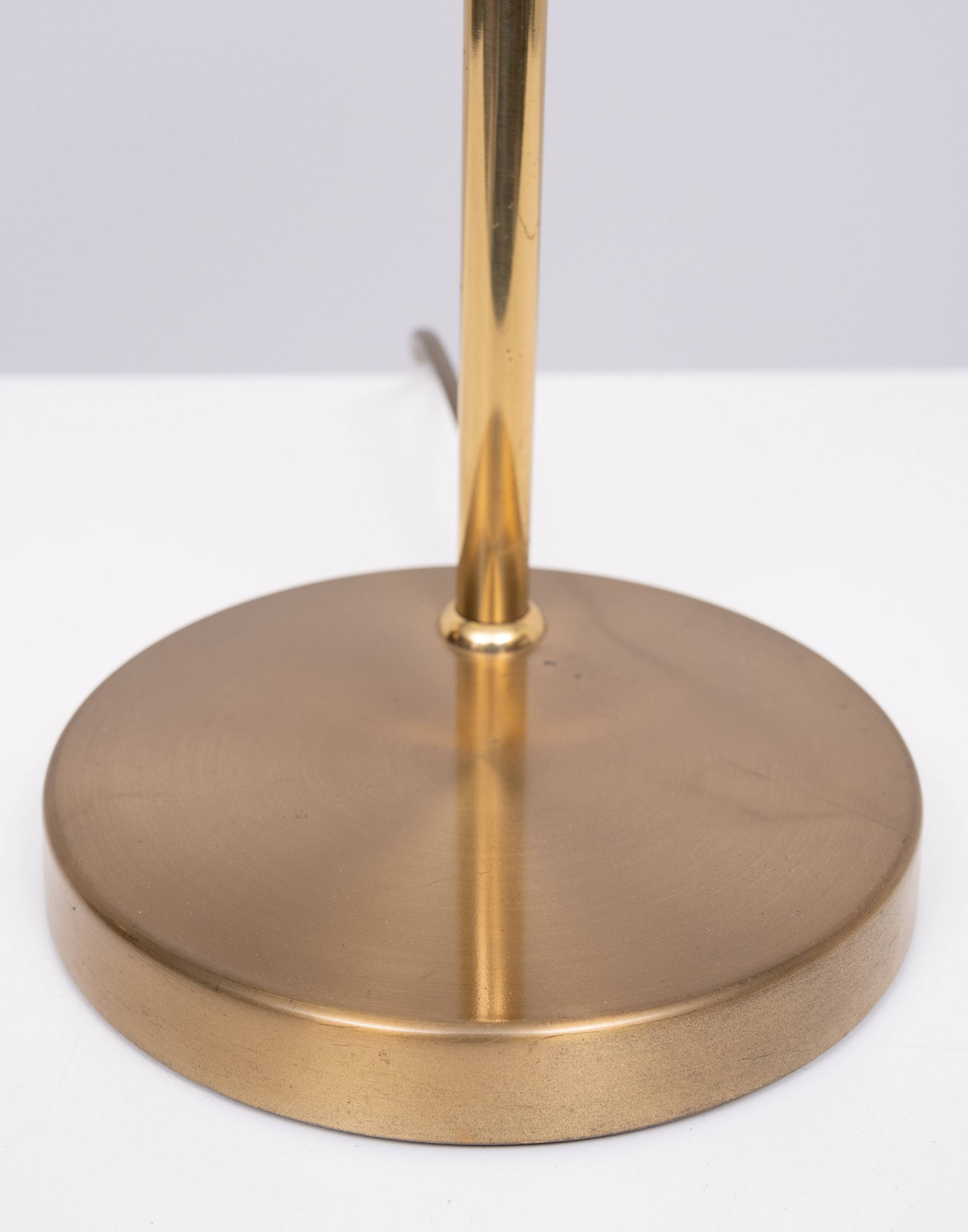 Herda Brass swing arm Desk Lamp 1980s