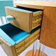 Pair of postmodern Memphis Milano style side tables, 1980s