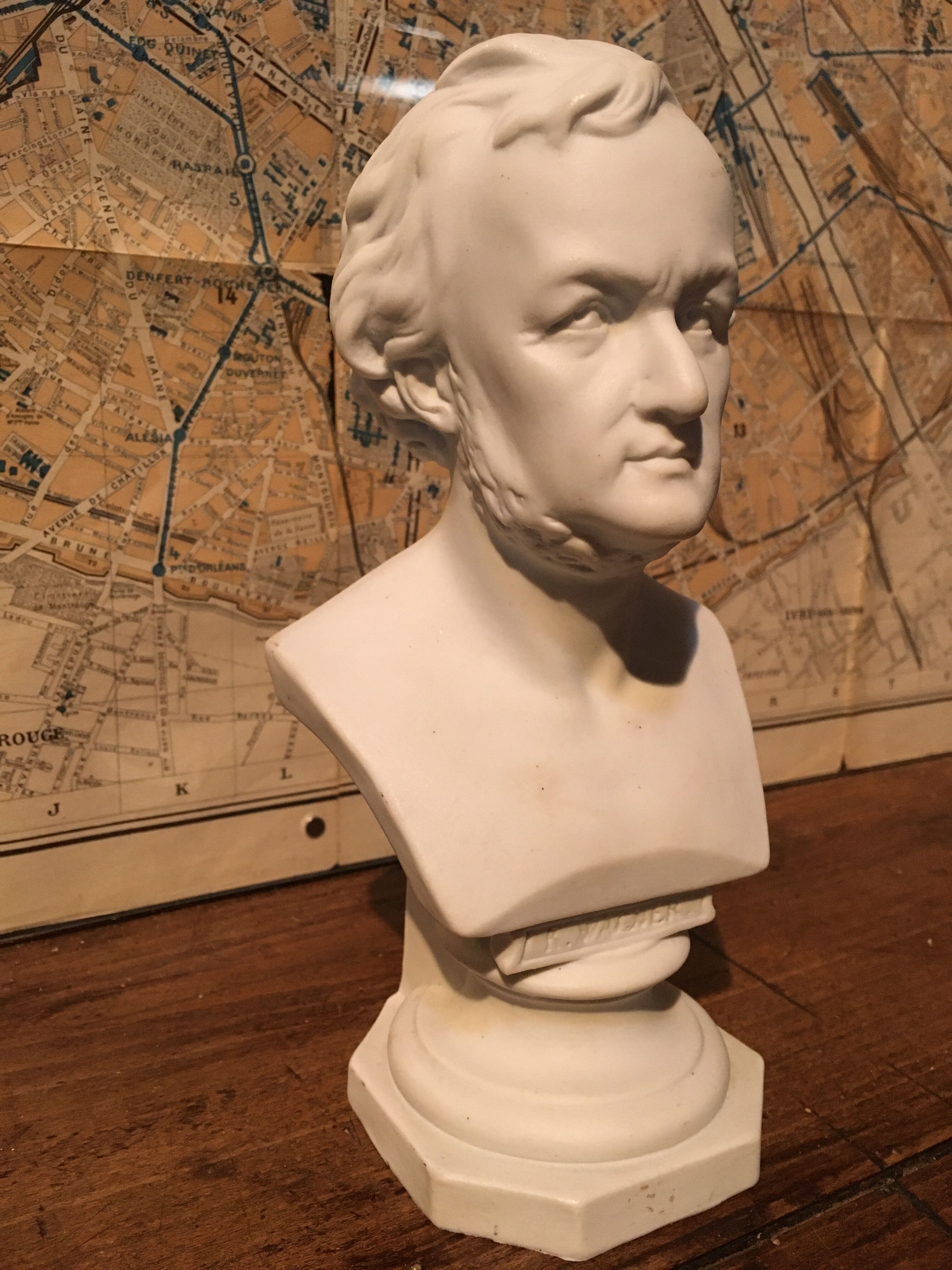 R.Wagner bust in platre