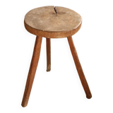 Handmade solid wood tripod stool