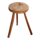 Handmade solid wood tripod stool