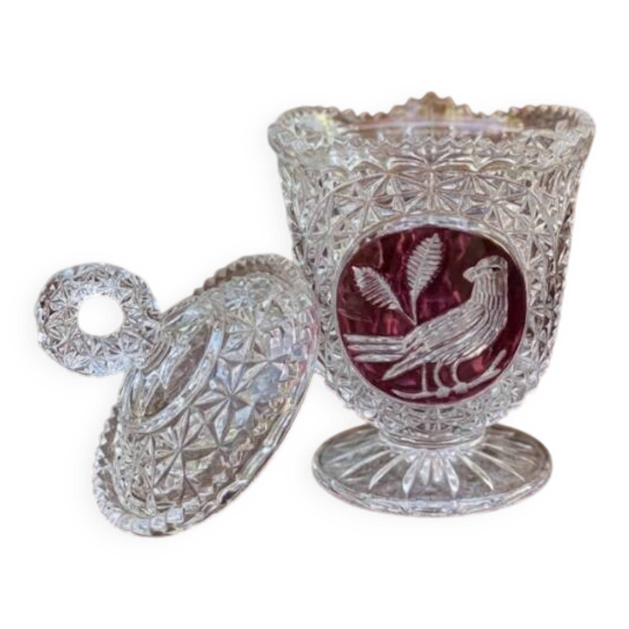 German Crystal Bonbonnière Hofbauer – "Byrdes" Collection (The Ru)