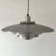 Danish suspension light JEKA in chrome metal, design Denmark 1970.