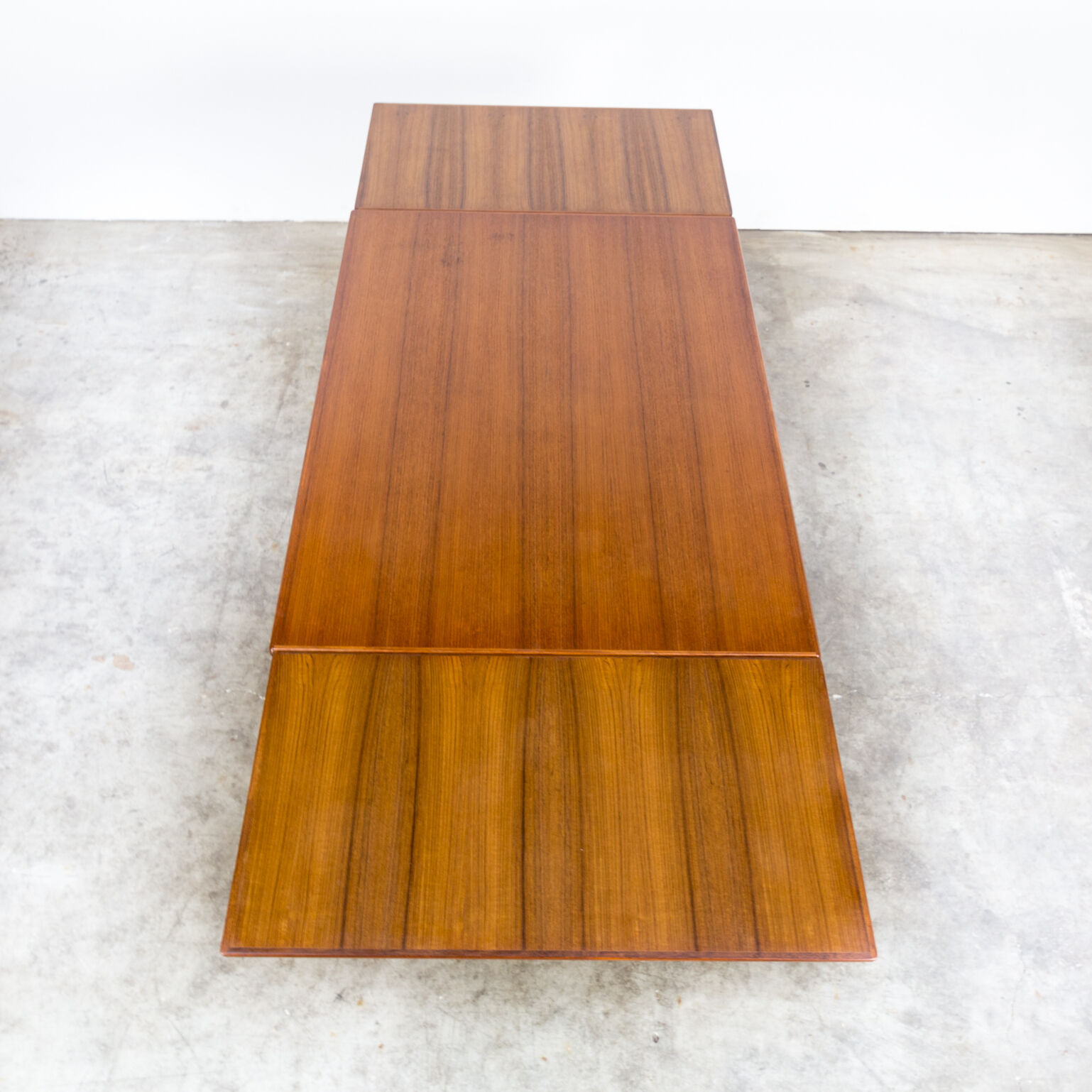 60s Danish teak dining table extandable for Randers Møbelfabrik