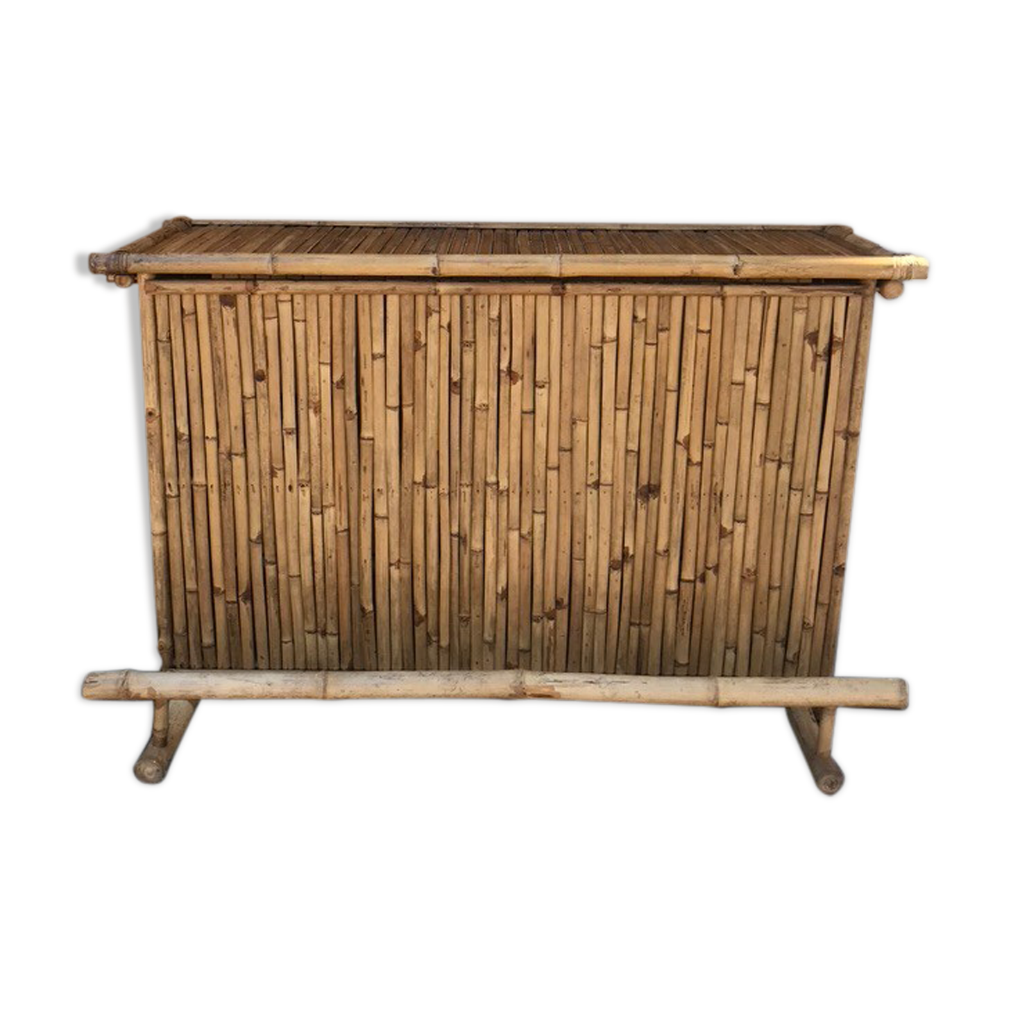 Foldable bamboo bar 70s