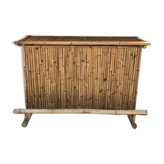 Foldable bamboo bar 70s