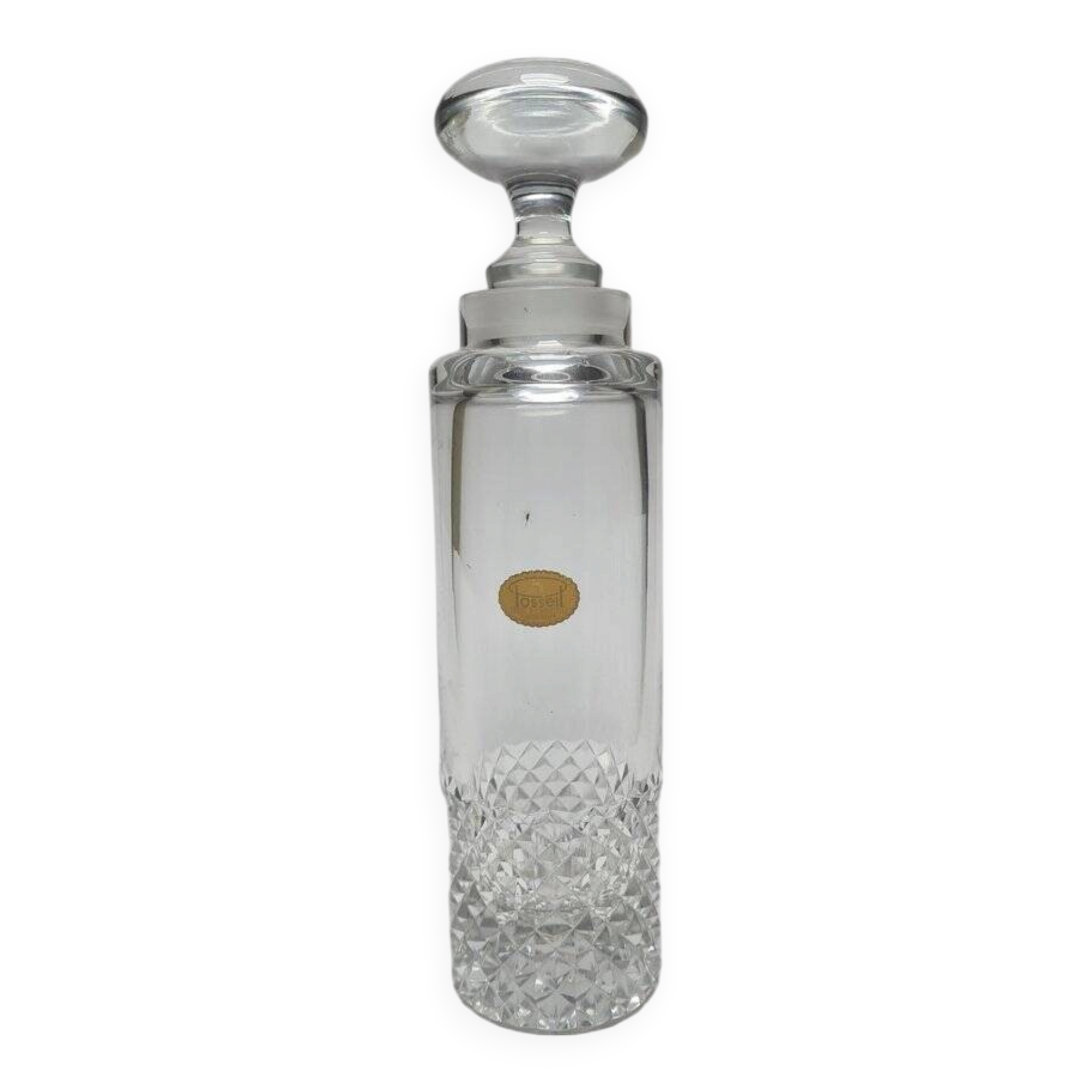 Art Deco crystal carafe from Possell, Germany, 1960s