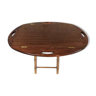 Mahogany folding tea-table