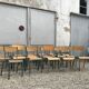 22 former vintage school chairs