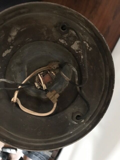 Art Deco chandelier with 3 small cups