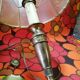 Brass foot lamp candlestick style