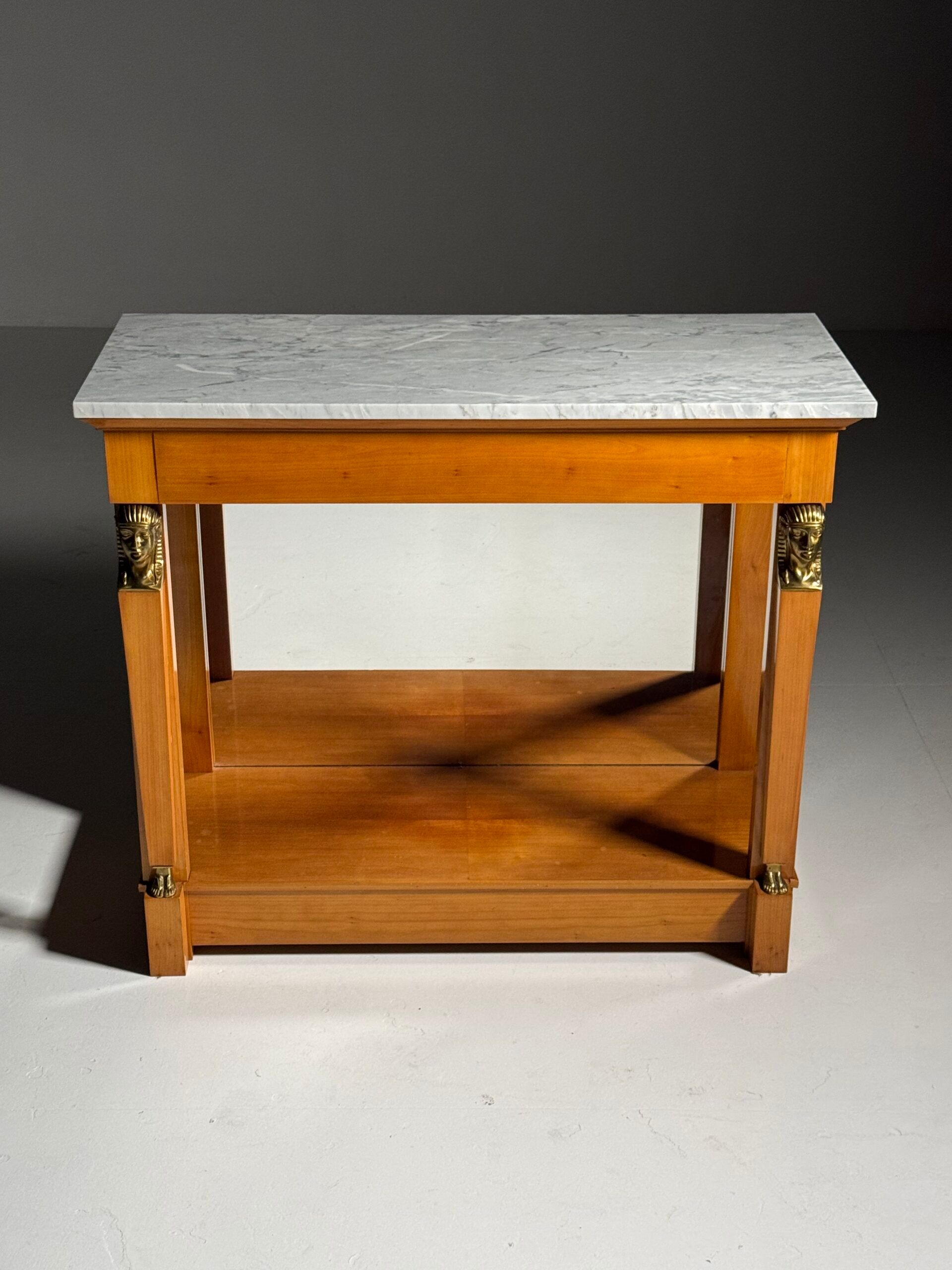 Empire style trumeau with marble top